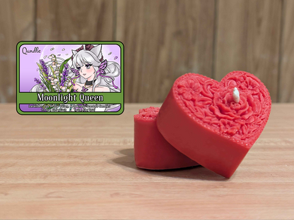 Moonlight Queen Heart Candles