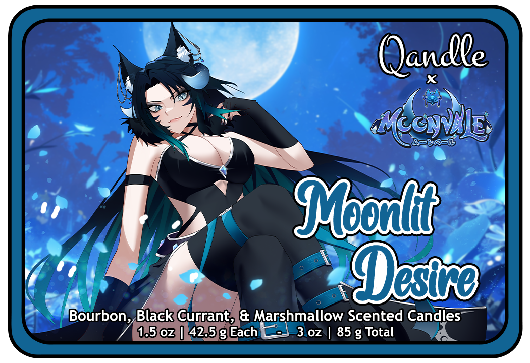 Moonlit Desire Heart Candles