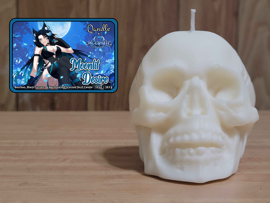 Moonlit Desire Skull Candle