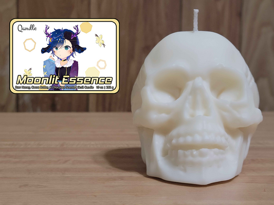 Moonlit Essence Skull Candle