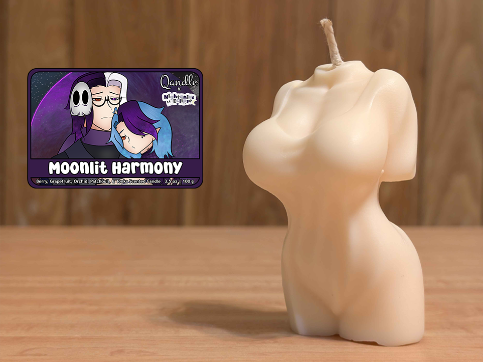 Moonlit Harmony Feminine Body Candle