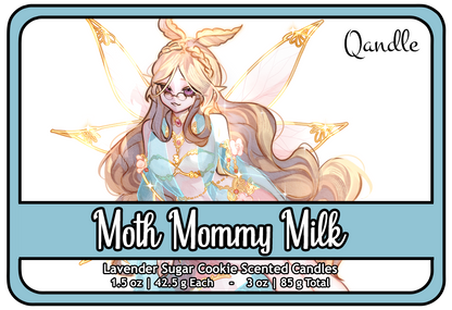 Moth Mommy Milk Heart Candles