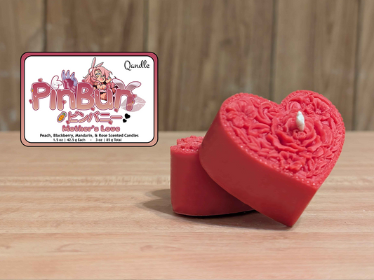 Mother's Love Heart Candles