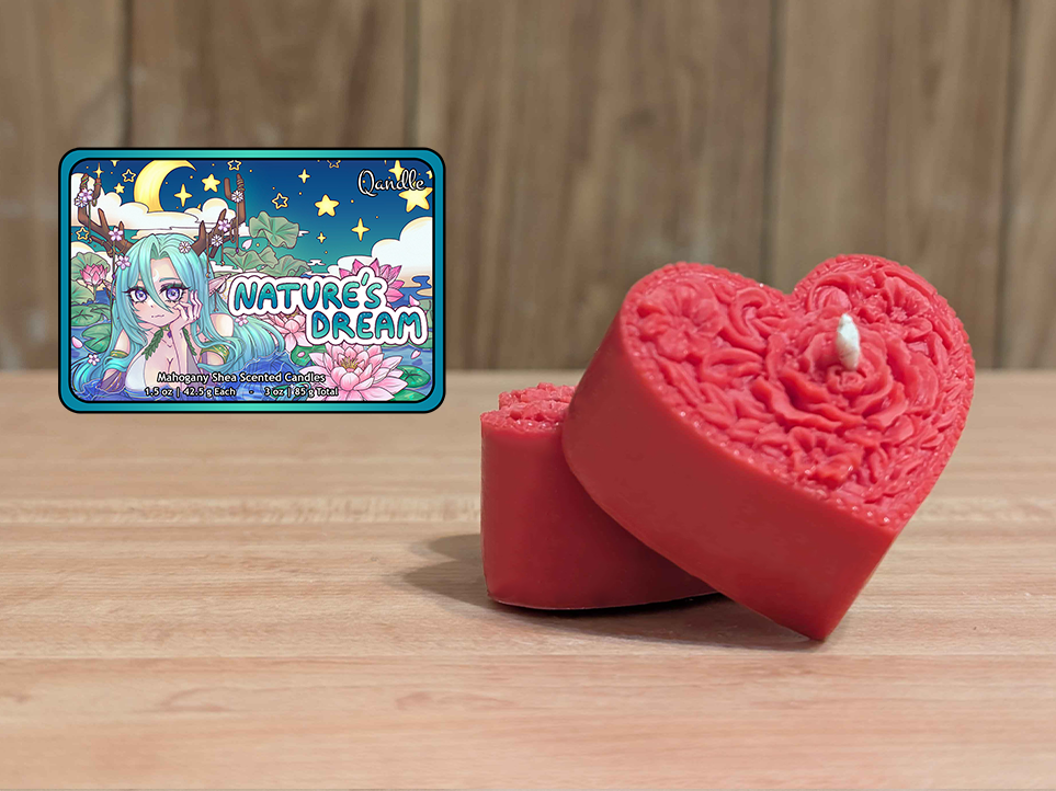 Nature's Dream Heart Candles