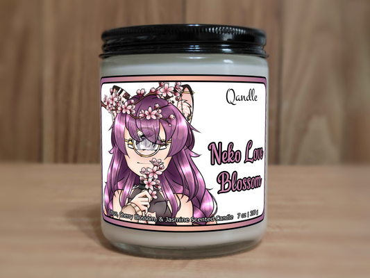 Neko Love Blossom Candle