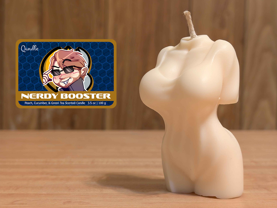 Nerdy Booster Feminine Body Candle