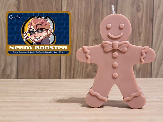 Nerdy Booster Gingerbread Man Candle