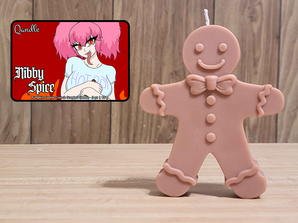 Nibby Spice Gingerbread Man Candle