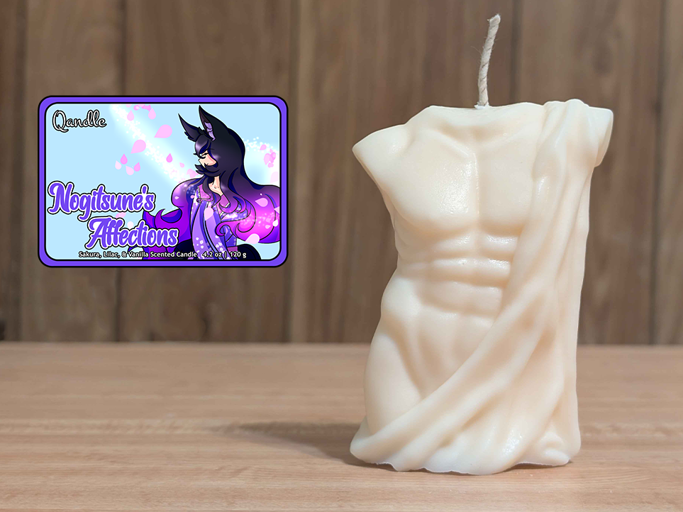 Nogitsune's Affections Masculine Body Candle