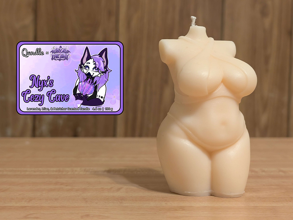 Nyx's Cozy Cave Curvy Body Candle