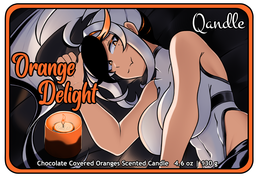 Orange Delight Curvy Body Candle