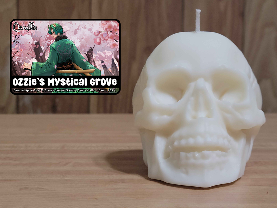 Ozzie's Mystical Grove Skull Candle