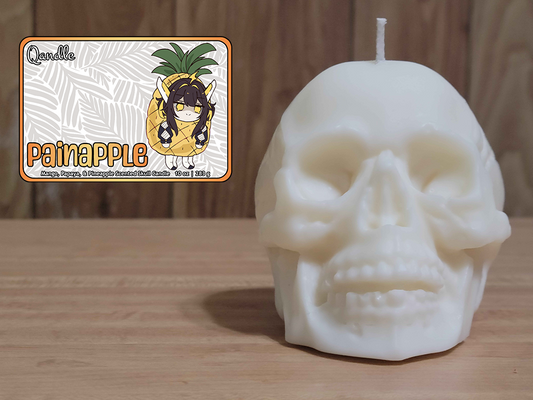 Painapple Skull Candle