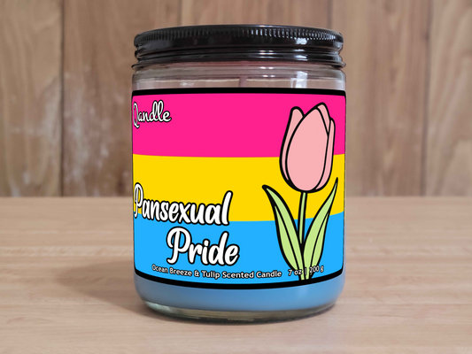 Pansexual Pride Candle