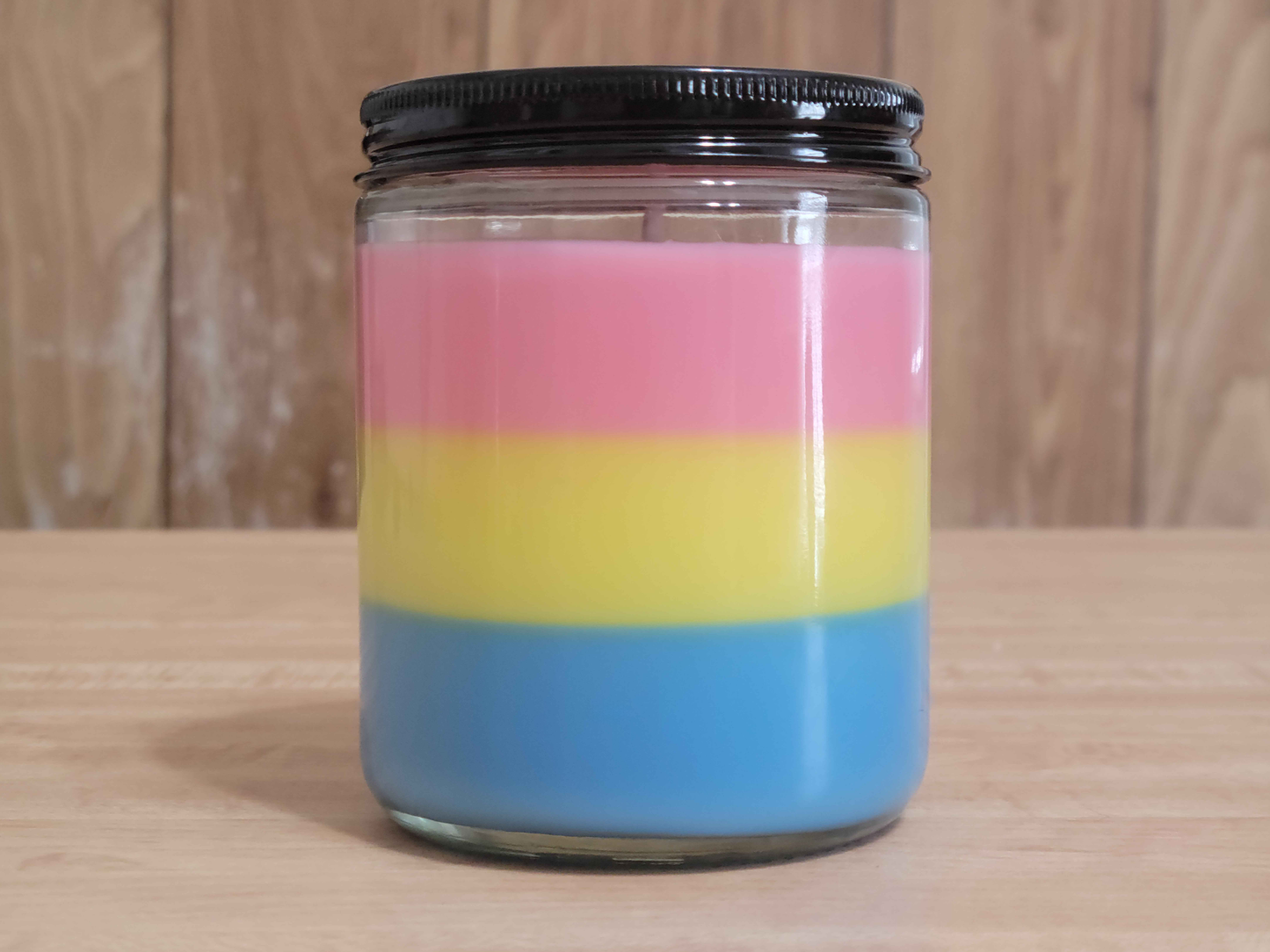 Pansexual Pride Candle