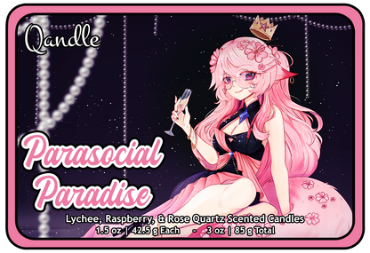 Parasocial Paradise Heart Candles