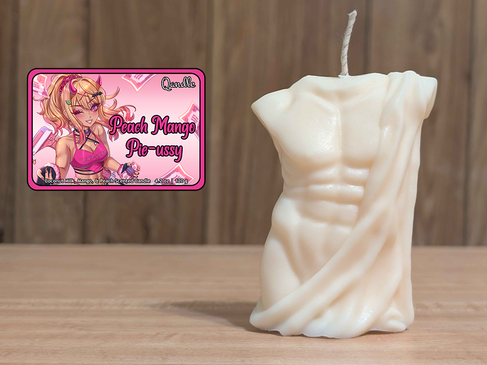 Peach Mango Pie-ussy Masculine Body Candle