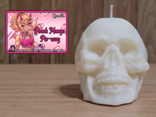 Peach Mango Pie-ussy Skull Candle