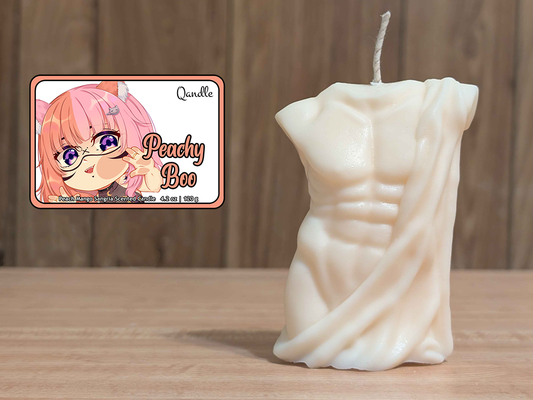 Peachy Boo Masculine Body Candle