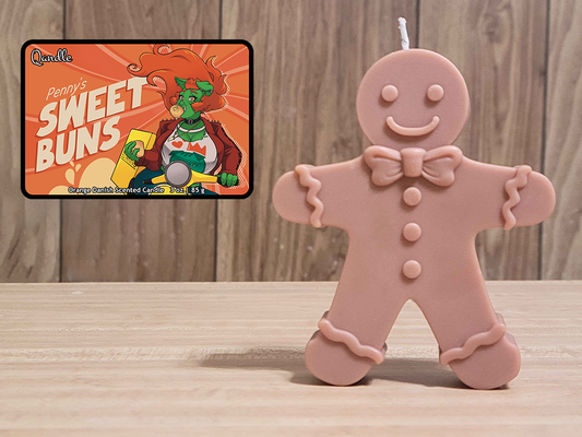 Penny's Sweet Buns Gingerbread Man Candle