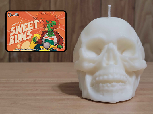 Penny's Sweet Buns Skull Candle