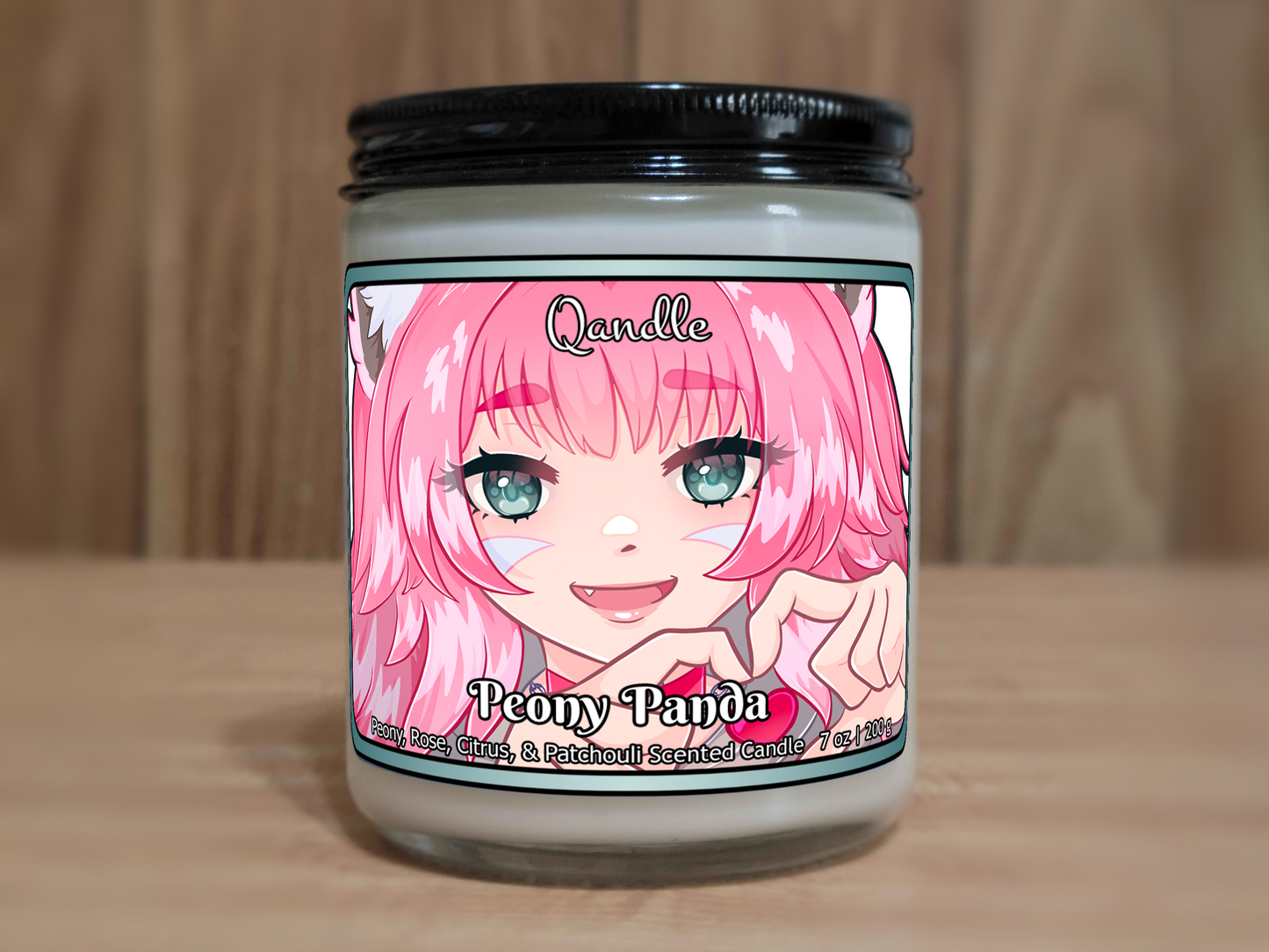 Peony Panda Candle