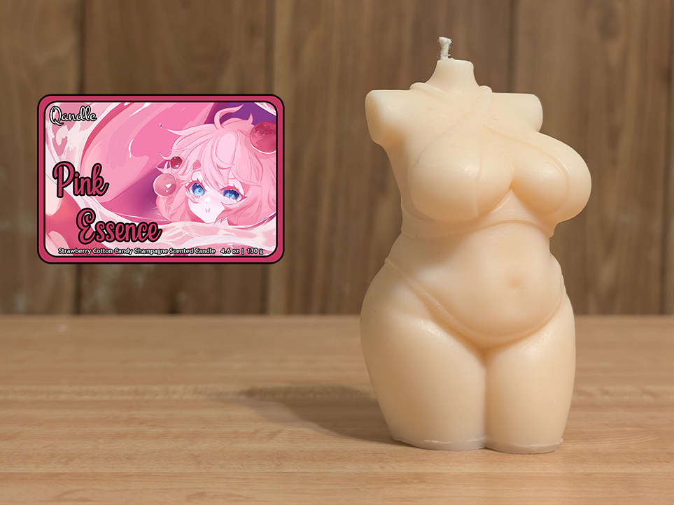 Pink Essence Curvy Body Candle