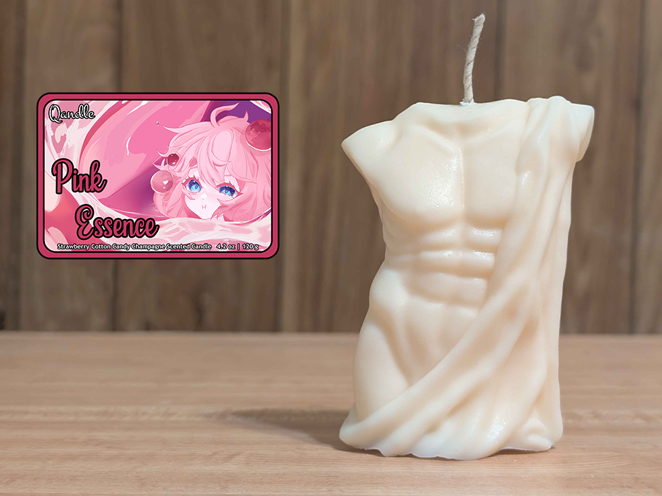 Pink Essence Masculine Body Candle