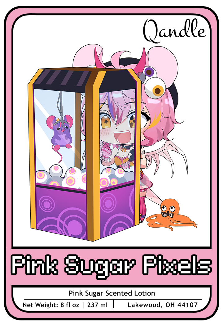 Pink Sugar Pixels Lotion