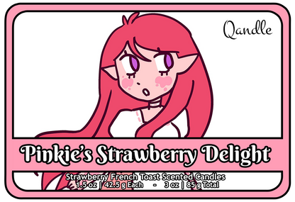 Pinkie's Strawberry Delight Heart Candles