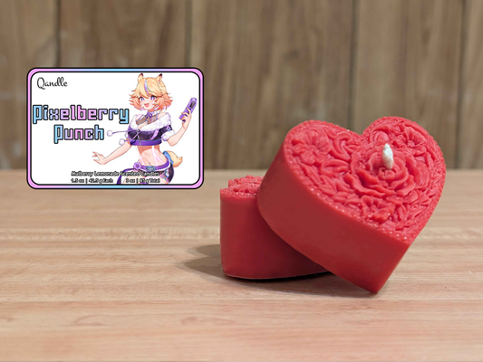 Pixelberry Punch Heart Candles