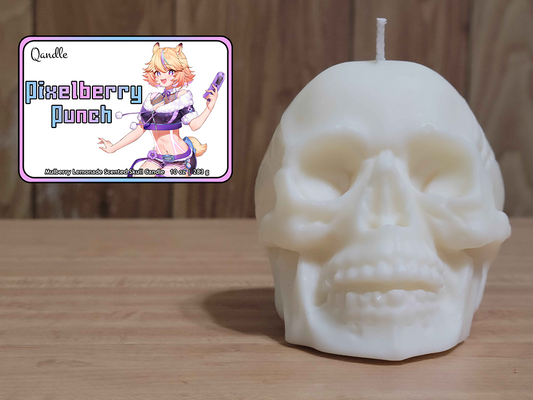 Pixelberry Punch Skull Candle