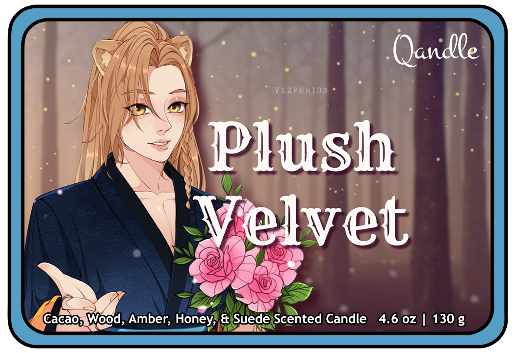 Plush Velvet Curvy Body Candle