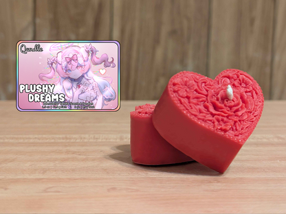 Plushy Dreams Heart Candles