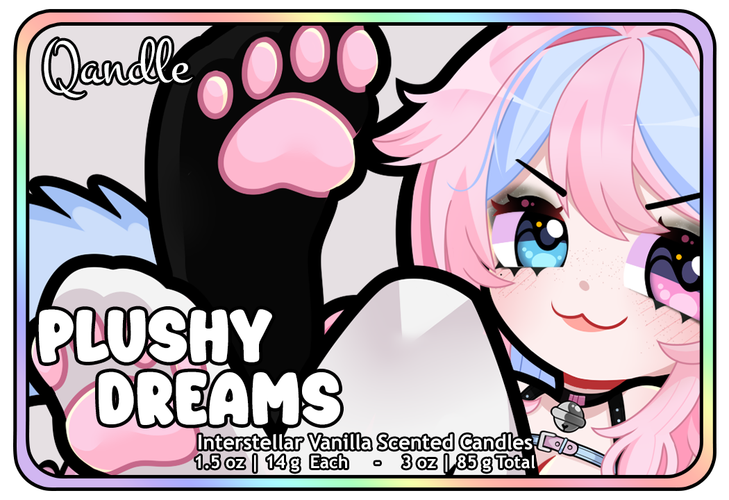 Plushy Dreams Heart Candles