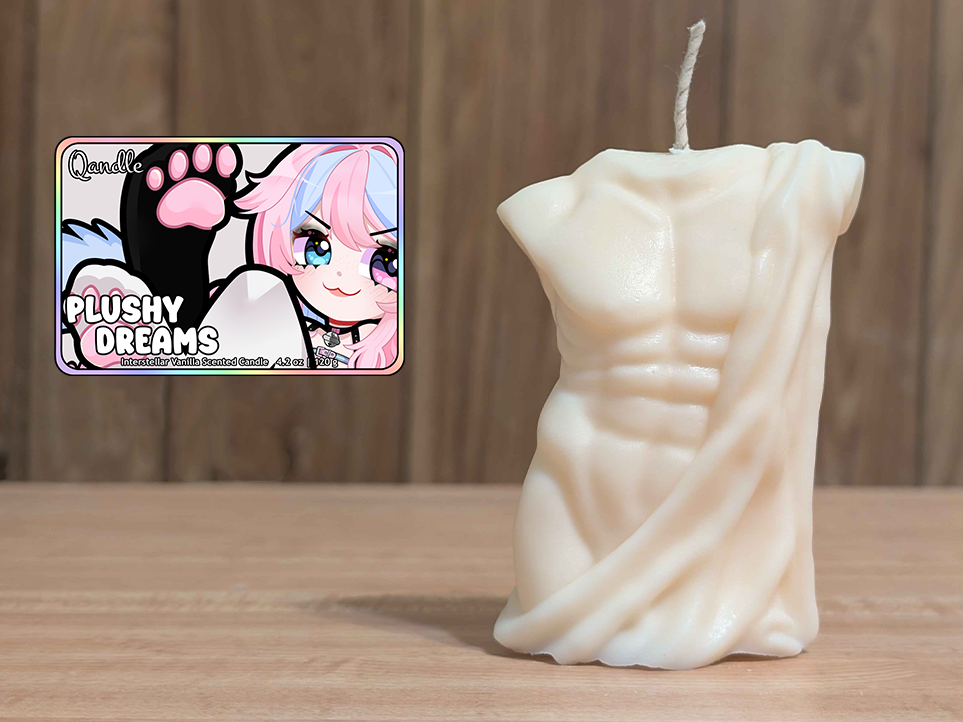 Plushy Dreams Masculine Body Candle