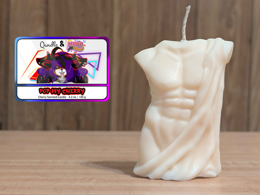 Pop My Cherry Masculine Body Candle