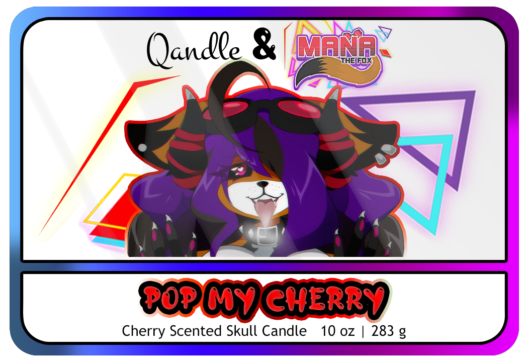 Pop My Cherry Skull Candle