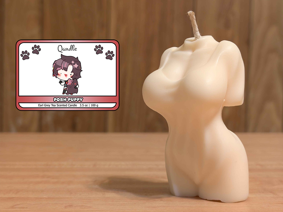 Posh Puppy Feminine Body Candle