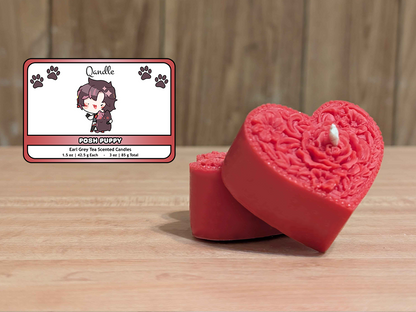 Posh Puppy Heart Candles