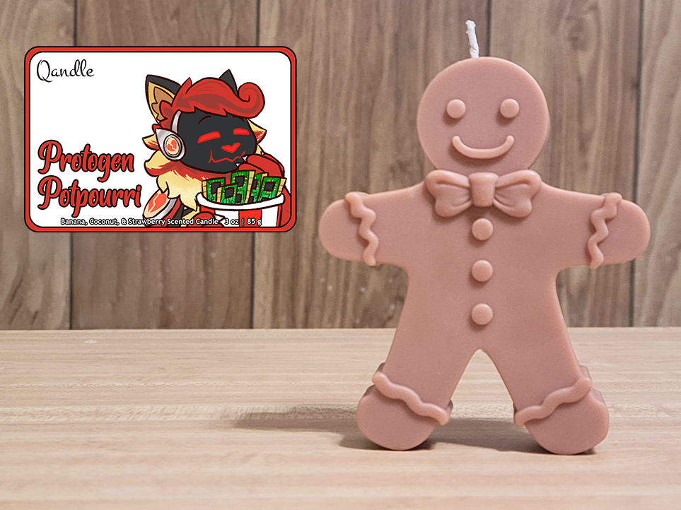 Protogen Potpourri Gingerbread Man Candle