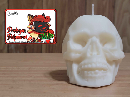 Protogen Potpourri Skull Candle