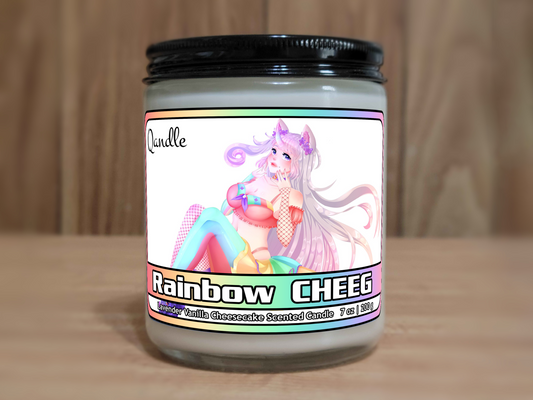 Rainbow CHEEG Candle