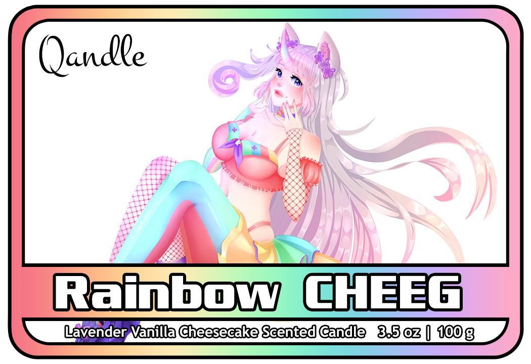 Rainbow CHEEG Feminine Body Candle