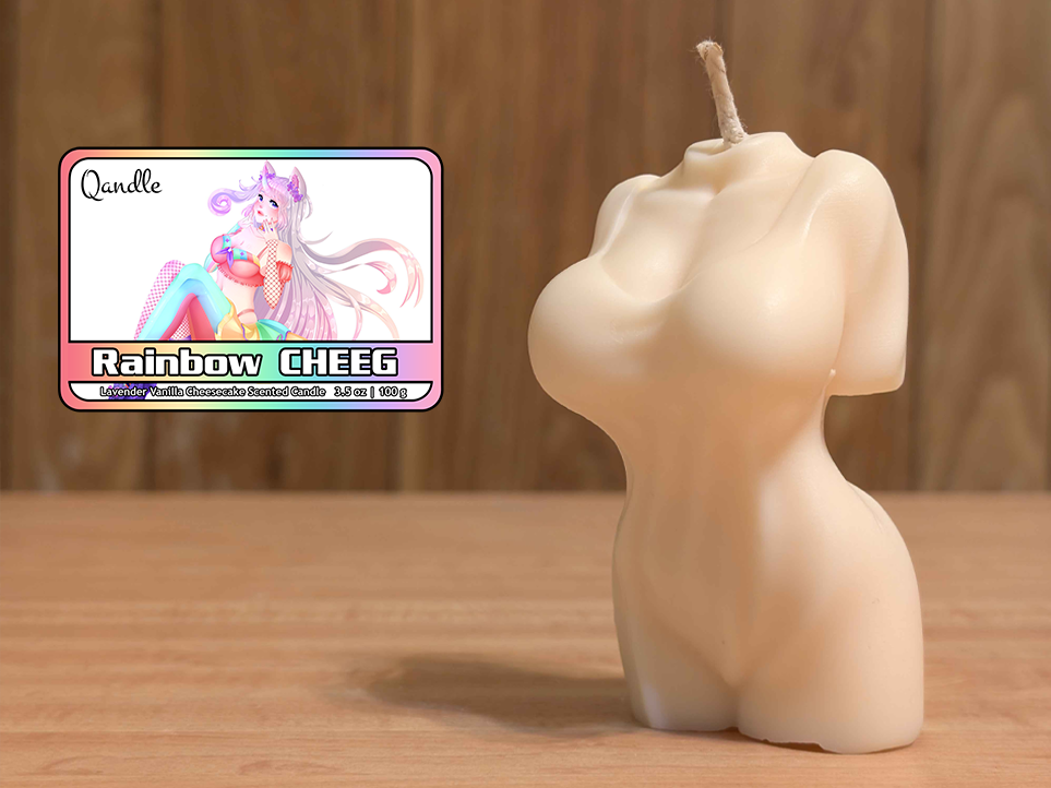 Rainbow CHEEG Feminine Body Candle