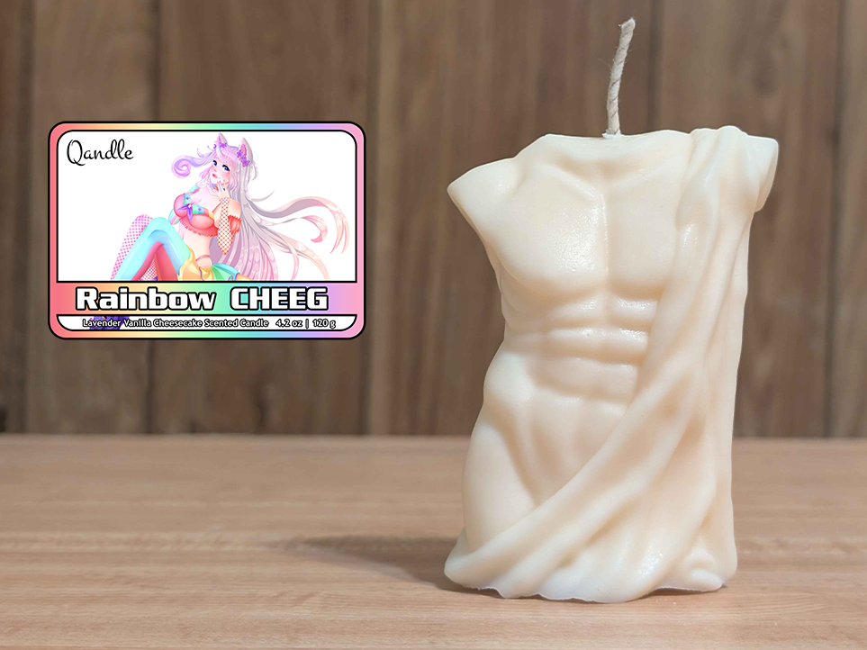 Rainbow CHEEG Masculine Body Candle