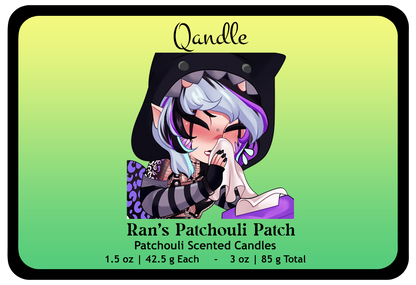 Ran's Patchouli Patch Heart Candles