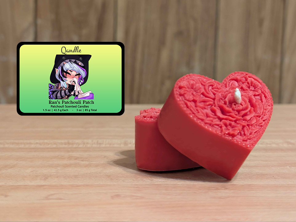 Ran's Patchouli Patch Heart Candles