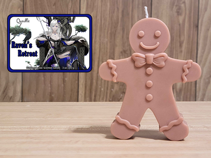 Raven's Retreat Gingerbread Man Candle