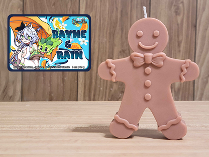 Rayne & Rain Gingerbread Man Candle